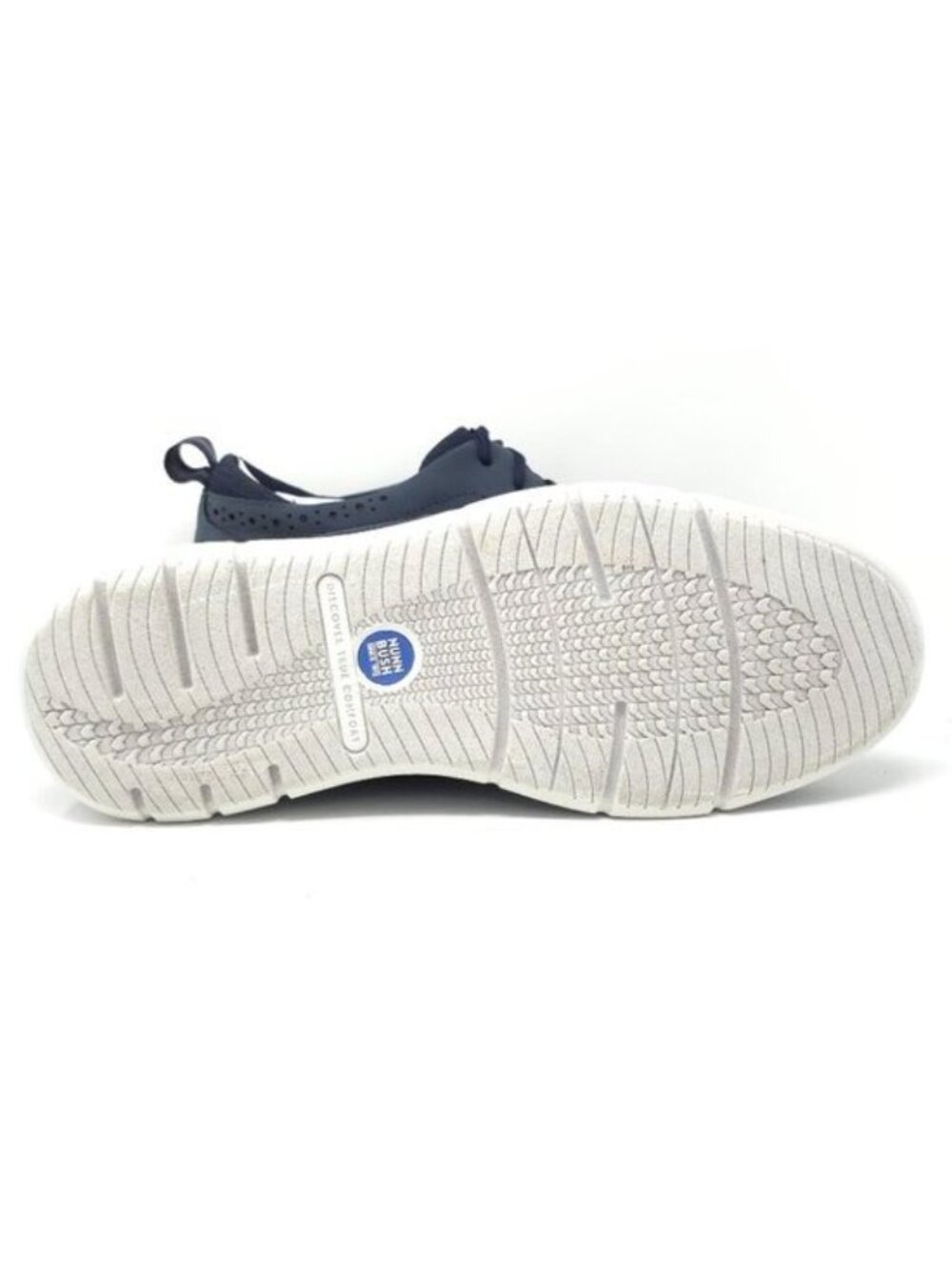 New Nunn Bush Stance Knit Wingtip Oxford Navy Multi Walking Shoes Men’s 10.5M - Picture 4 of 7